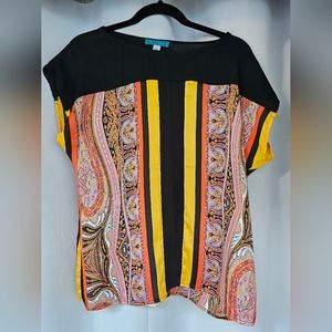 Pim + Larkin Polyester Sleeveless Blouse Womens L